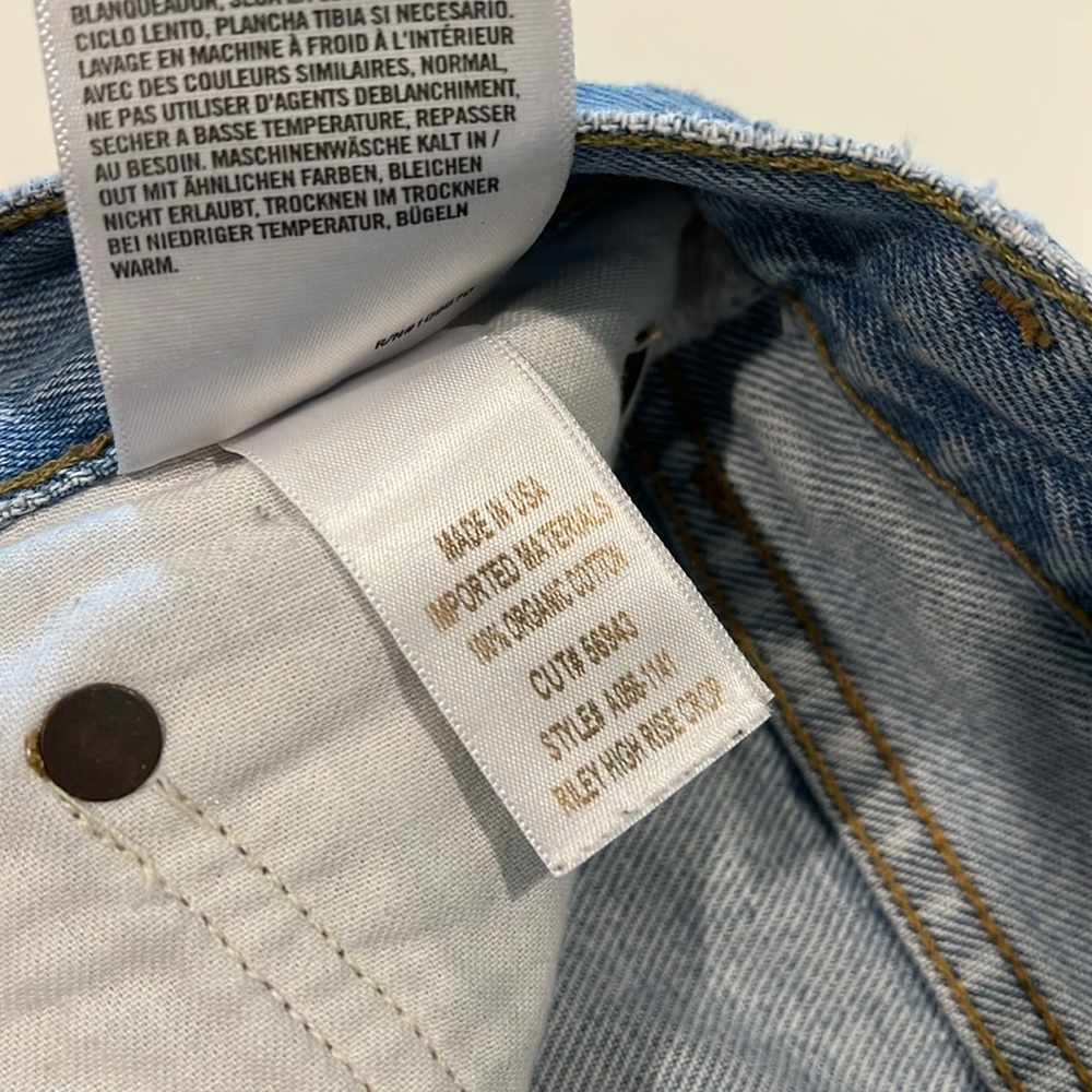 AGOLDE Riley High Rise Crop Jeans - Picture 6 of 7